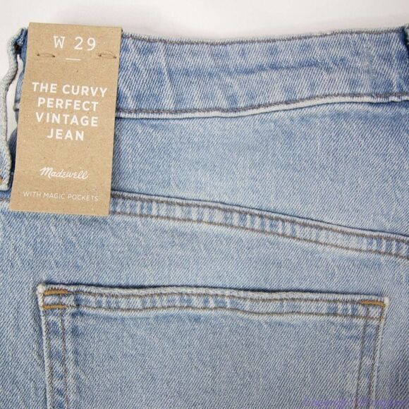 NEW Madewell The Curvy Perfect Vintage Jean in Fiore Wash, size 29 - Picture 11 of 15